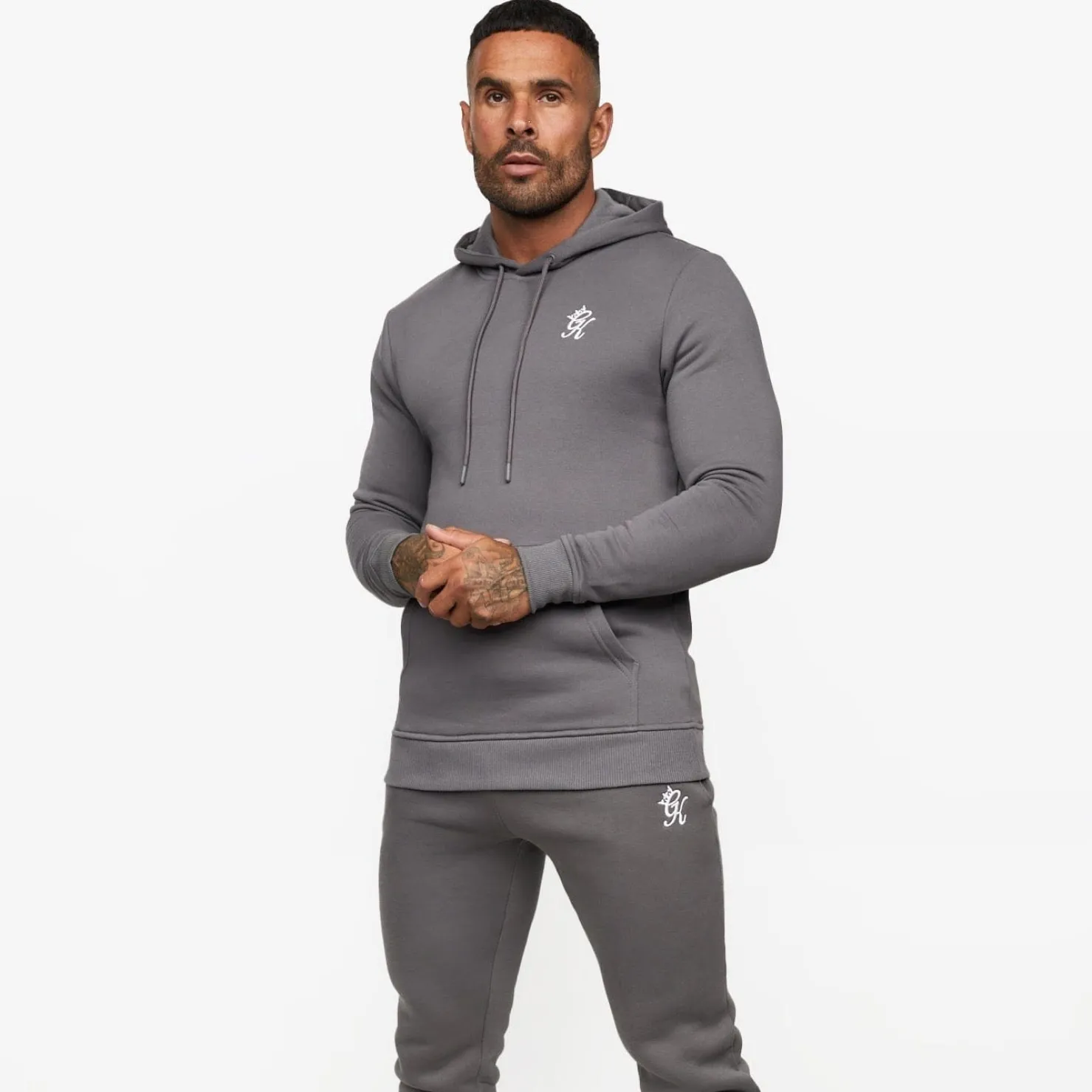 Sweatshirts & Hoodies<Gym King Fundamental Fleece Hood Dark Grey