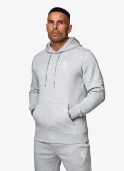 Sweatshirts & Hoodies<Gym King Fundamental Fleece Hood Grey Marl