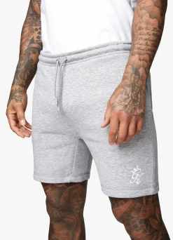 Twin Sets<Gym King Fundamental Fleece Short Grey Marl