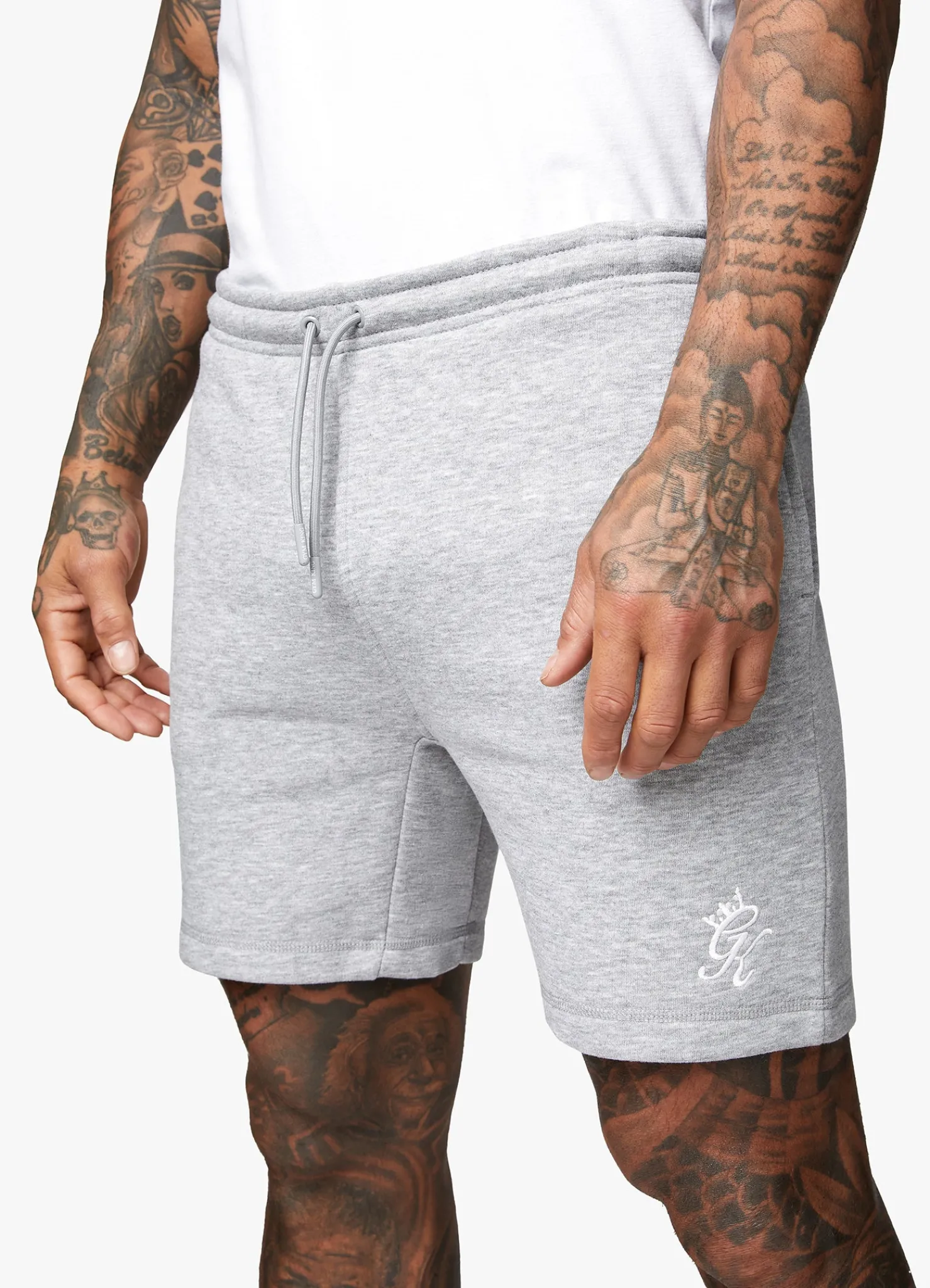 Twin Sets<Gym King Fundamental Fleece Short Grey Marl