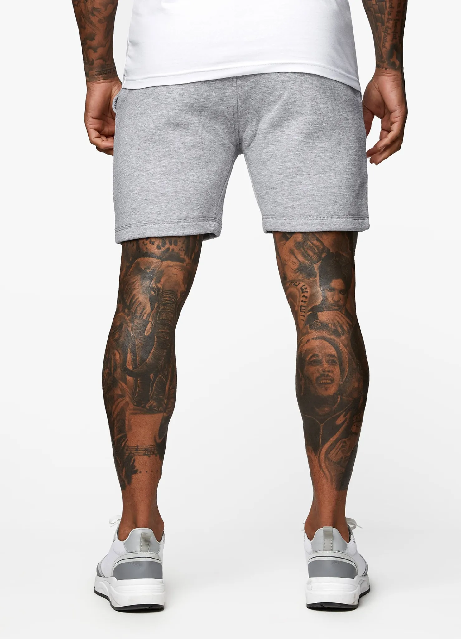 Twin Sets<Gym King Fundamental Fleece Short Grey Marl