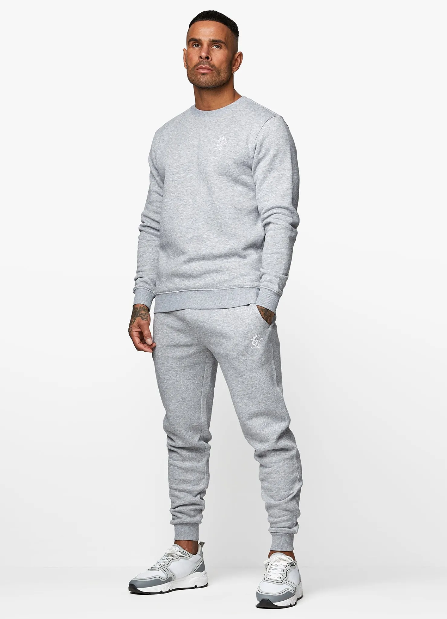 Sweatshirts & Hoodies<Gym King Fundamental Fleece Sweatshirt Grey Marl