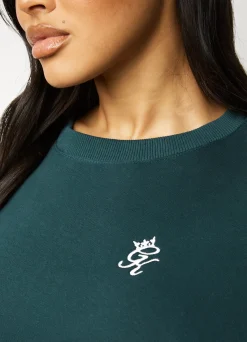 Sweatshirts<Gym King Fundamental Fleece Crew Pine Green