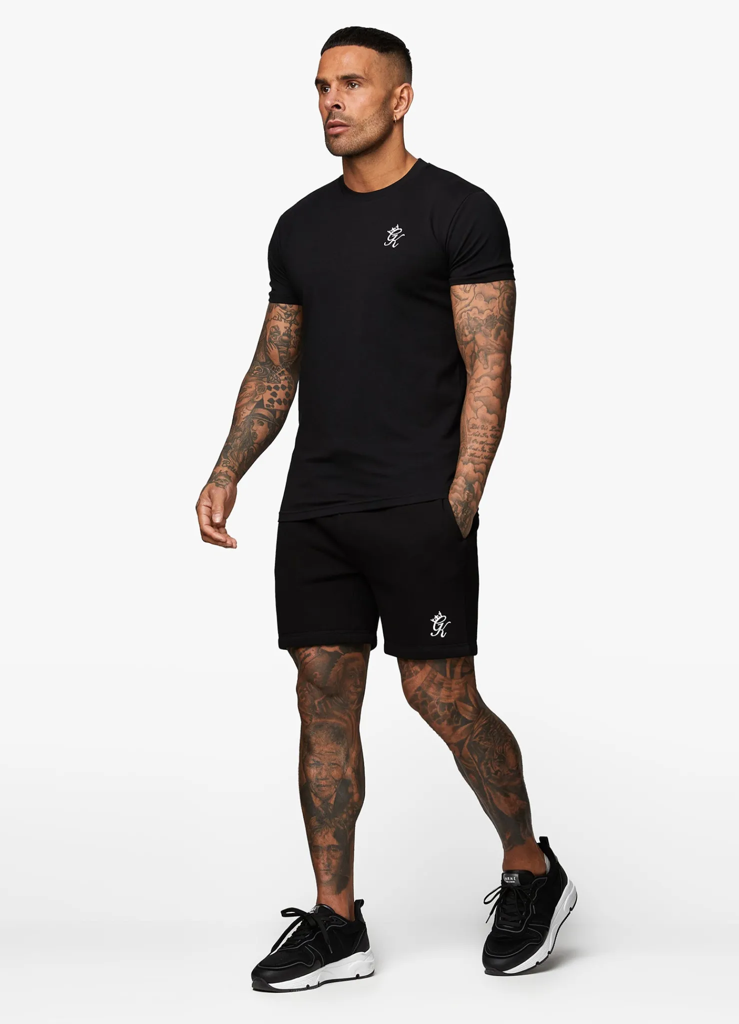 Twin Sets<Gym King Fundamental Fleece Short Black
