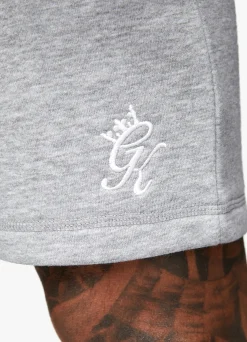Twin Sets<Gym King Fundamental Fleece Short Grey Marl