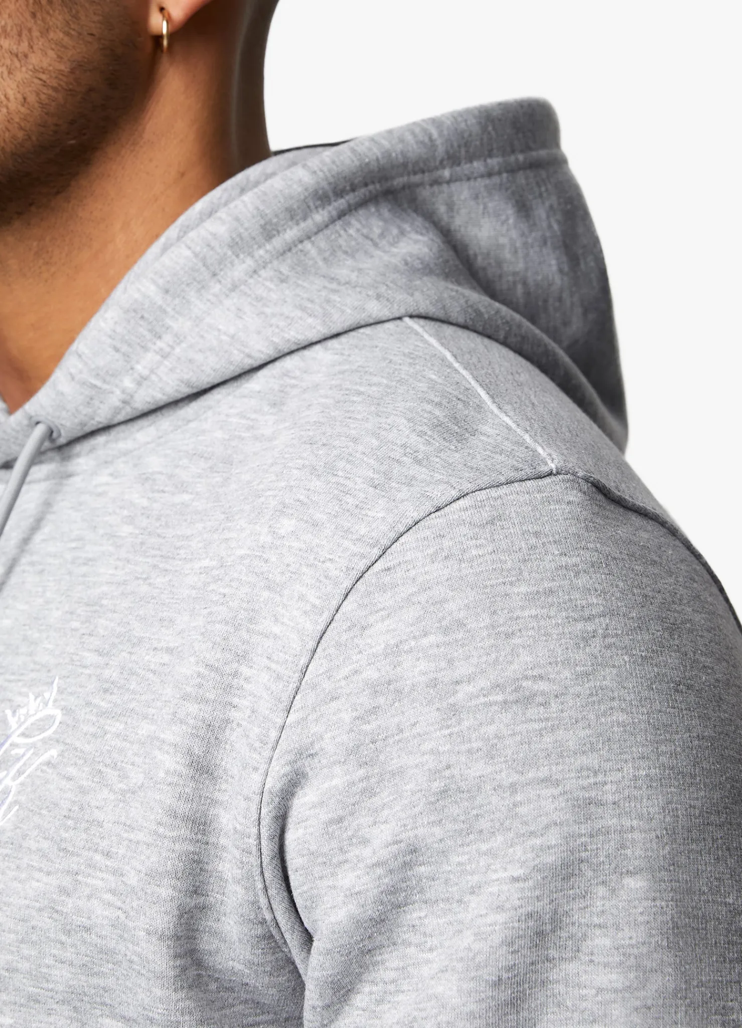 Sweatshirts & Hoodies<Gym King Fundamental Fleece Hood Grey Marl