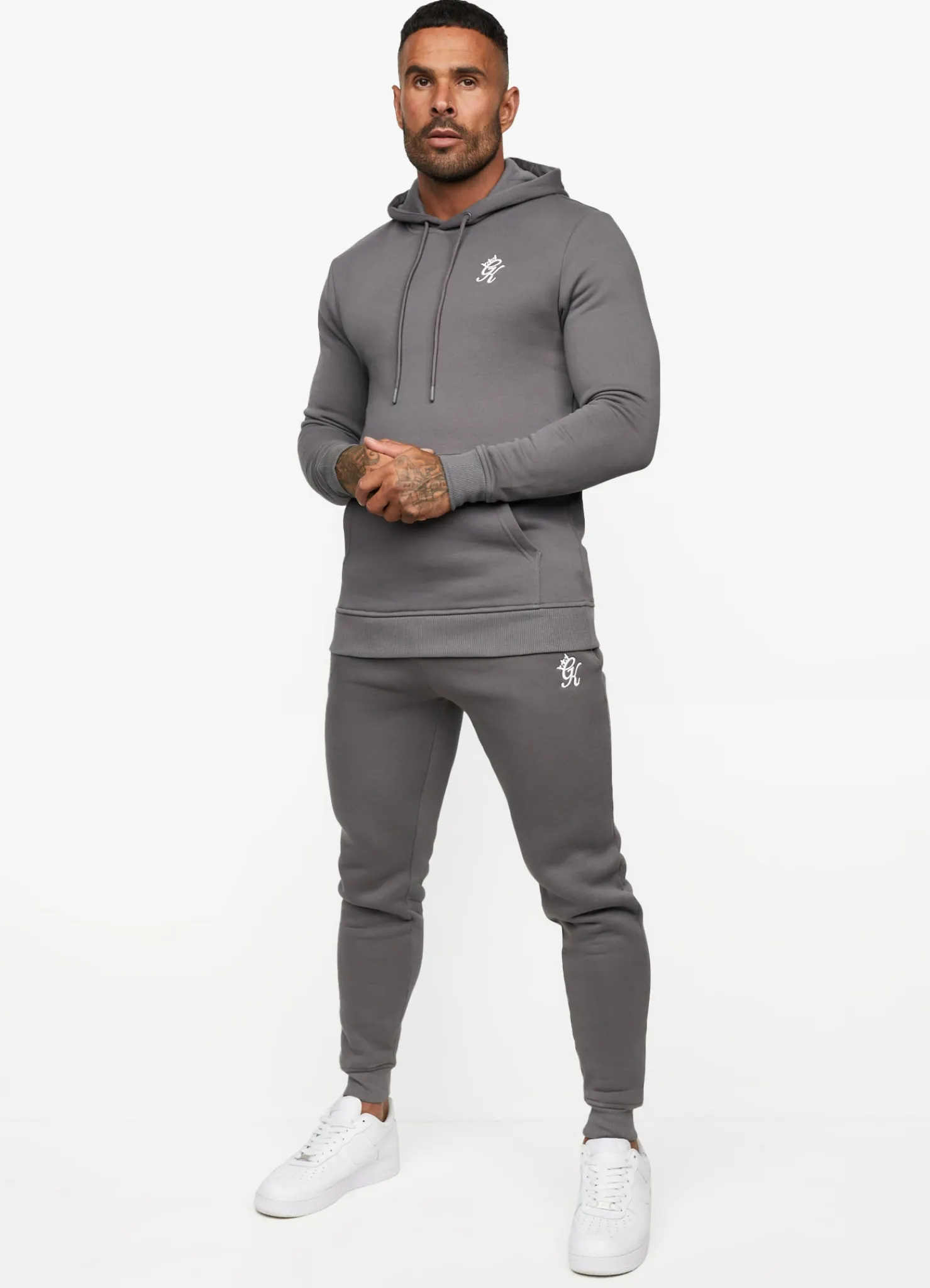 Sweatshirts & Hoodies<Gym King Fundamental Fleece Hood Dark Grey