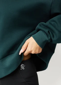 Sweatshirts<Gym King Fundamental Fleece Crew Pine Green