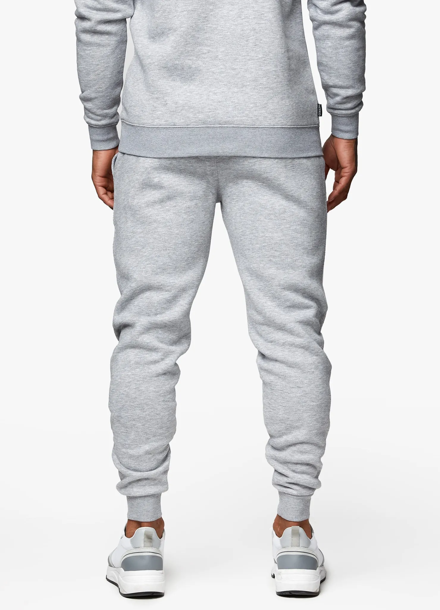 Tracksuits<Gym King Fundamental Fleece Hood Tracksuit Grey Marl