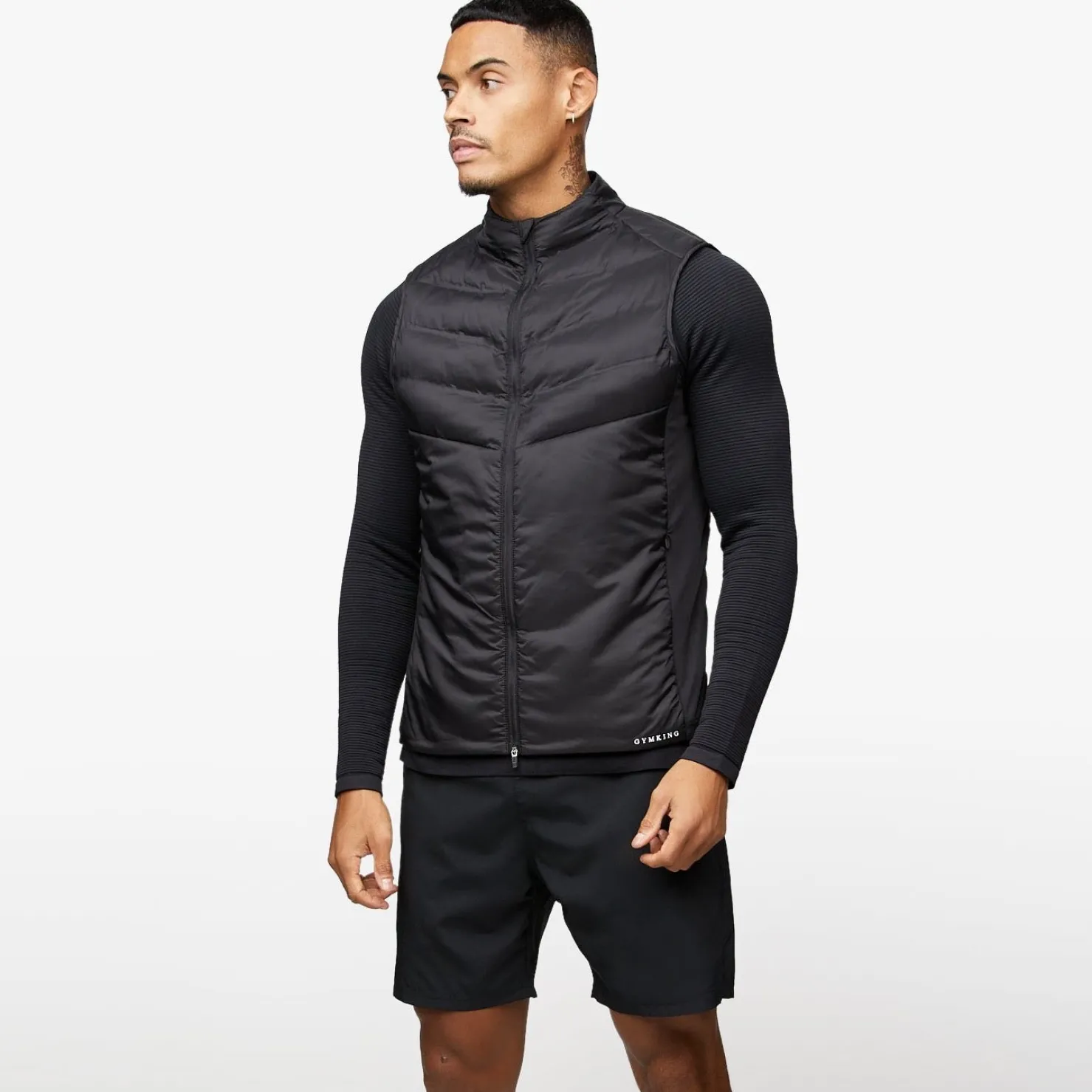Outerwear<Gym King Fundamental Gilet Black