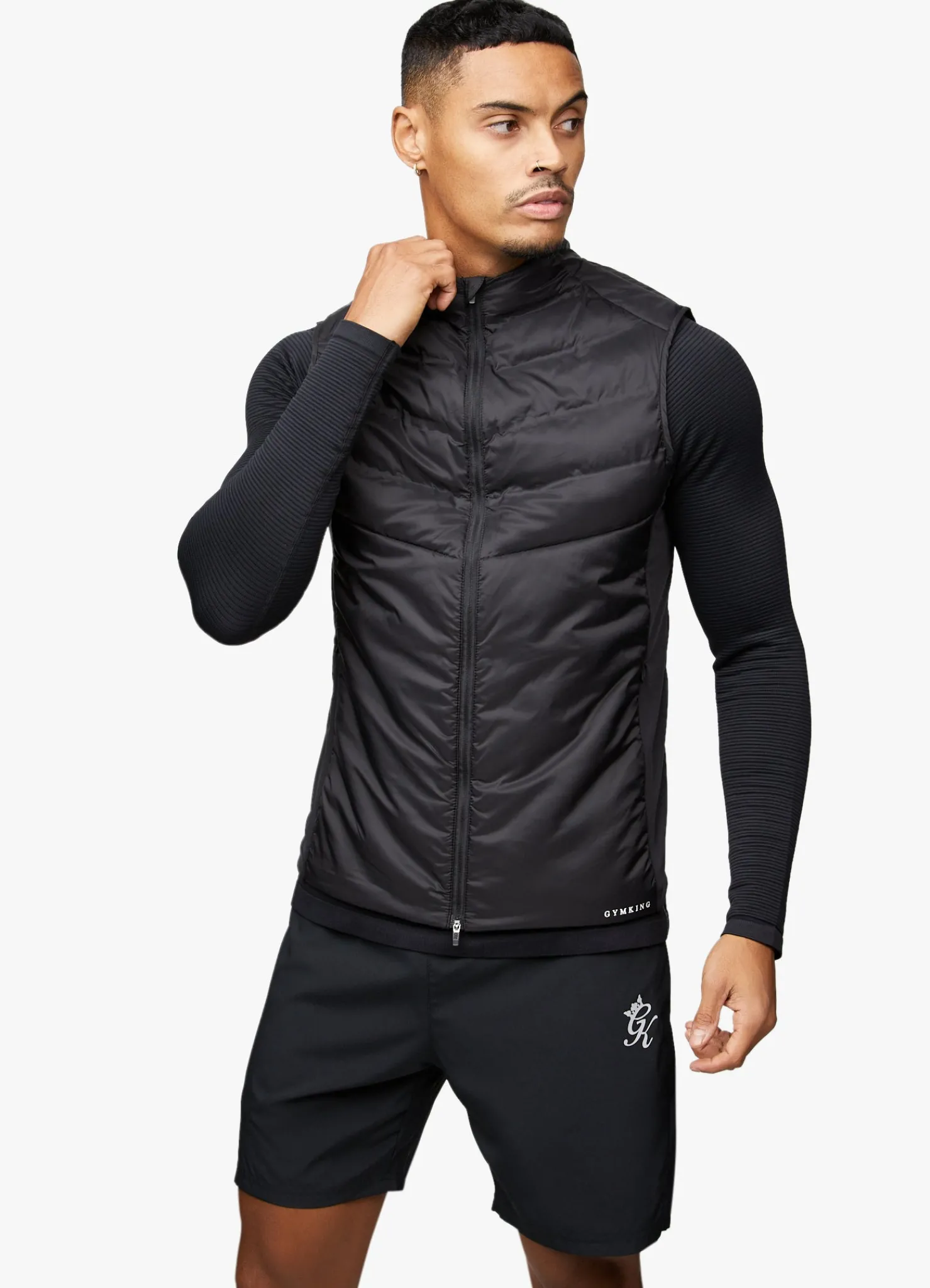 Outerwear<Gym King Fundamental Gilet Black