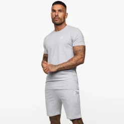 Twin Sets<Gym King Fundamental Jersey Tee Grey Marl