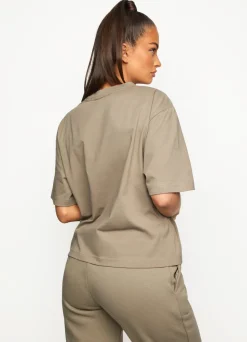 Tops & T-Shirts<Gym King Fundamental Jersey Tee Soft Khaki