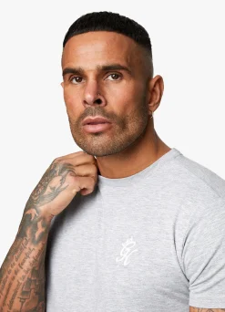 T-Shirts<Gym King Fundamental Jersey Tee Grey Marl