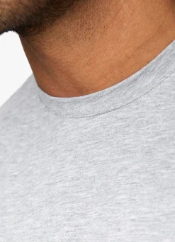 T-Shirts<Gym King Fundamental Jersey Tee Grey Marl
