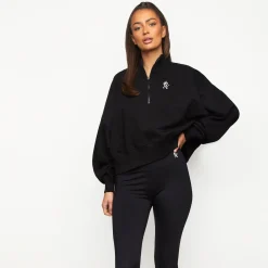 Sweatshirts<Gym King Fundamental Loopback Funnel Black