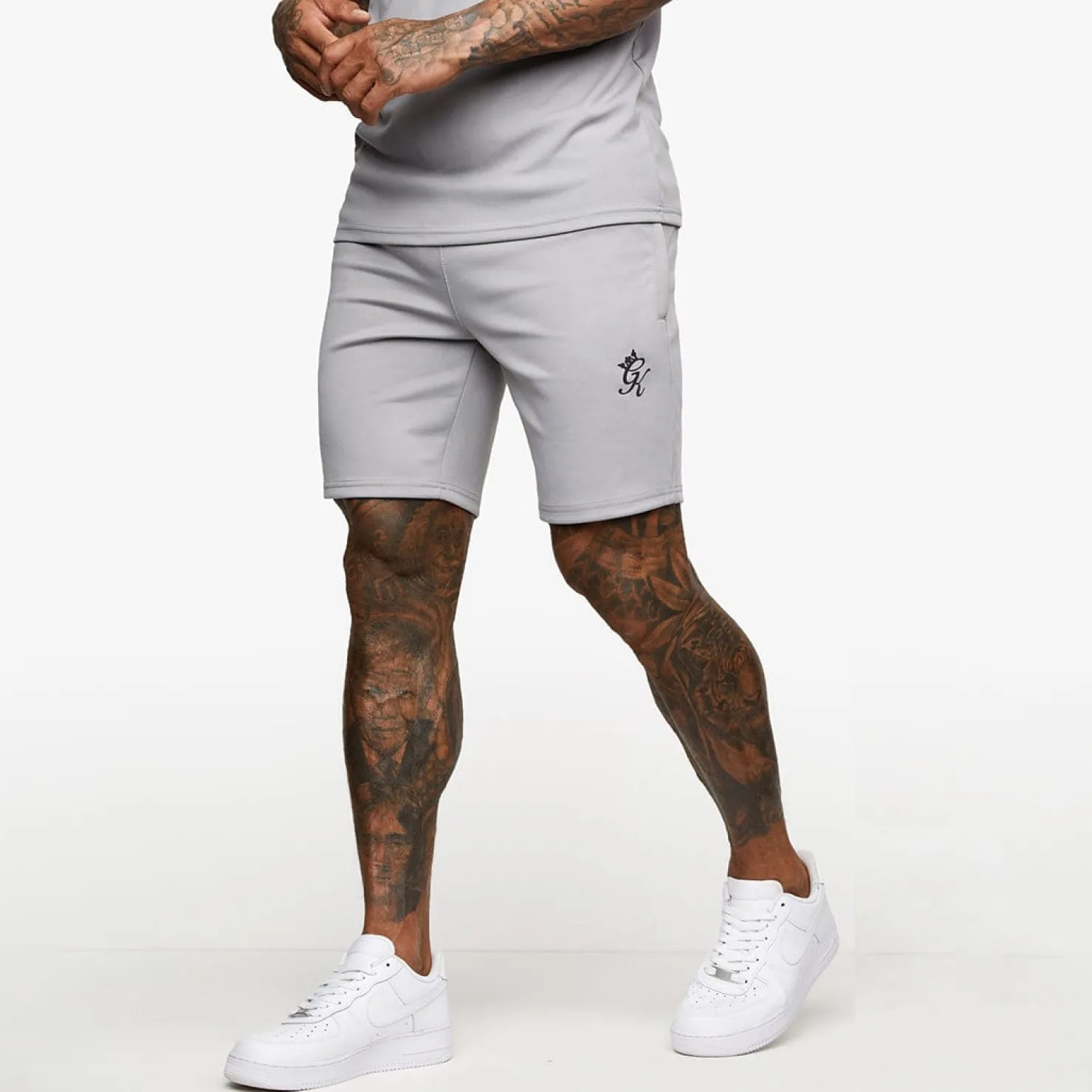 Shorts<Gym King Fundamental Poly Short Shadow Grey