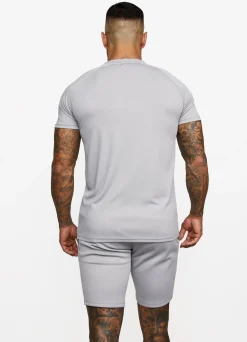 Twin Sets<Gym King Fundamental Poly Tee Shadow Grey