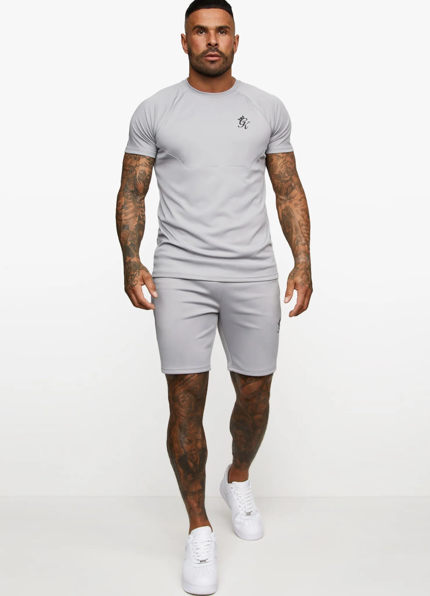 Twin Sets<Gym King Fundamental Poly Tee Shadow Grey