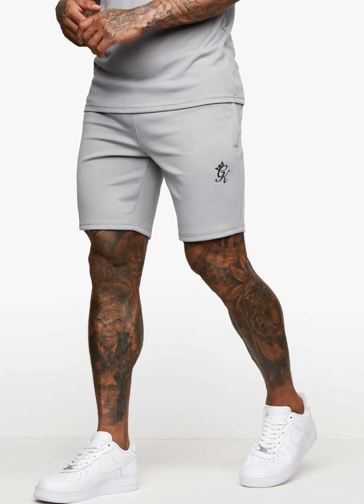 Twin Sets<Gym King Fundamental Poly Short Shadow Grey