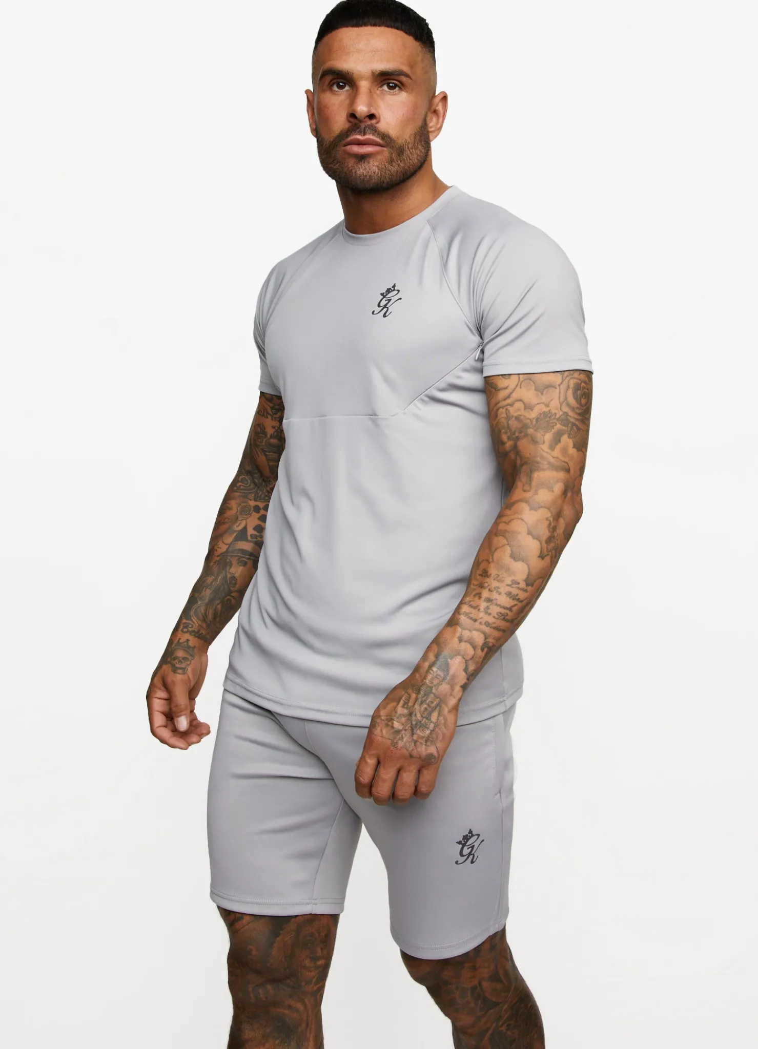 T-Shirts<Gym King Fundamental Poly Tee Shadow Grey