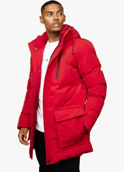 Outerwear<Gym King Ice Tech Puffer Red