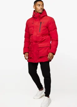Outerwear<Gym King Ice Tech Puffer Red