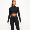 Tops & T-Shirts<Gym King Impact 1/4 Zip Funnel Black