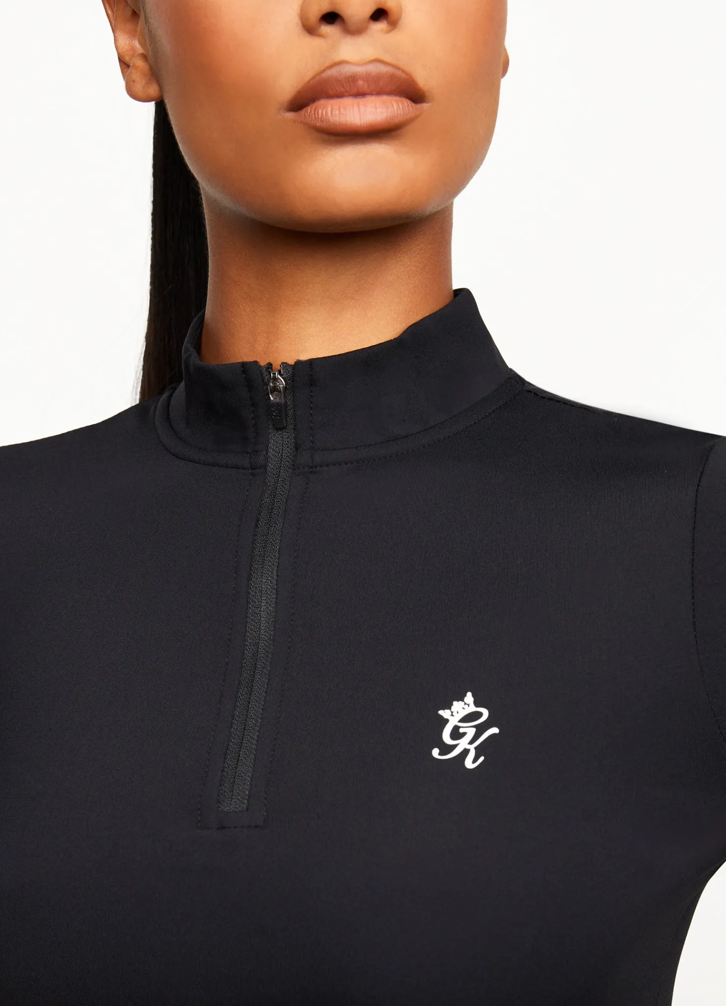 Tops & T-Shirts<Gym King Impact 1/4 Zip Funnel Black
