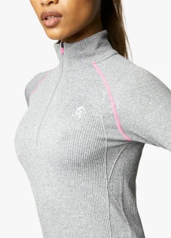 Tops & T-Shirts<Gym King Intention Funnel Grey Marl/Cosmic Pink