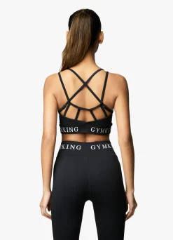 Gymwear<Gym King Intention Multi Rib Sports Bra Black