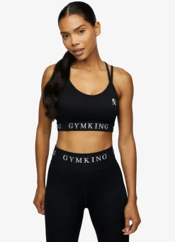 Gymwear<Gym King Intention Multi Rib Sports Bra Black