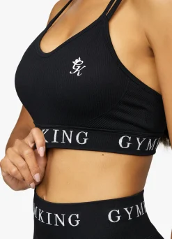 Sports Bras<Gym King Intention Multi Rib Sports Bra Black