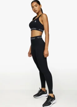 Gymwear<Gym King Intention Multi Rib Sports Bra Black