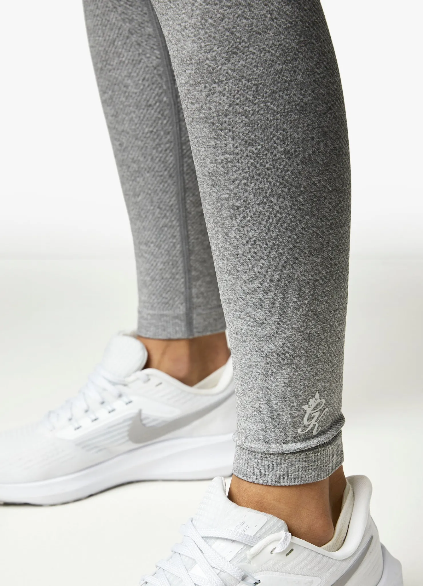 Leggings<Gym King Intention Multi-Rib Legging Grey Marl/Cosmic Pink