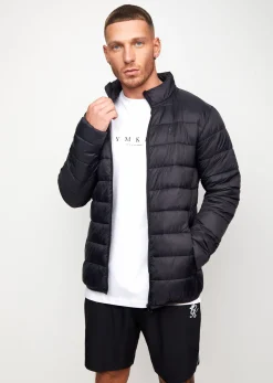 Outerwear<Gym King Lightweight Packaway Puffer Jacket Black
