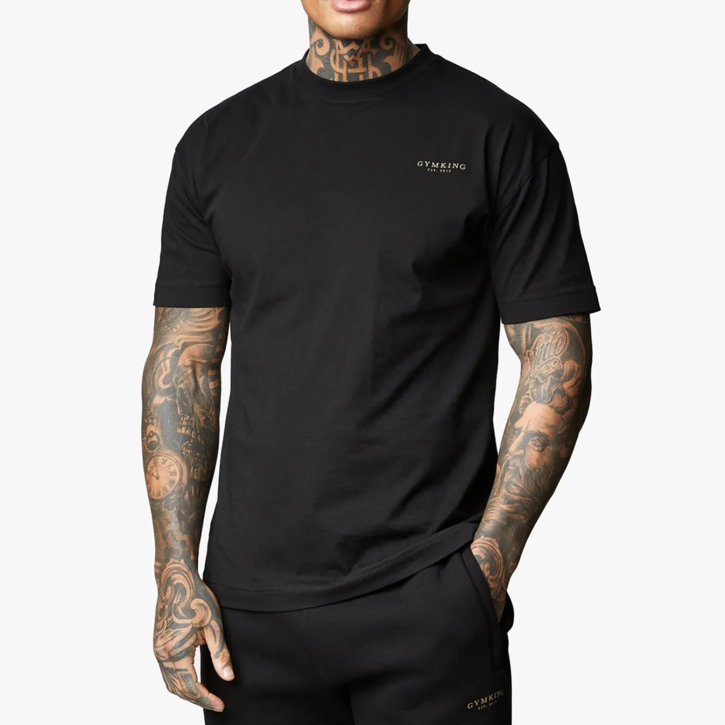 T-Shirts<Gym King Limited Edition Established Tee Black/Gold
