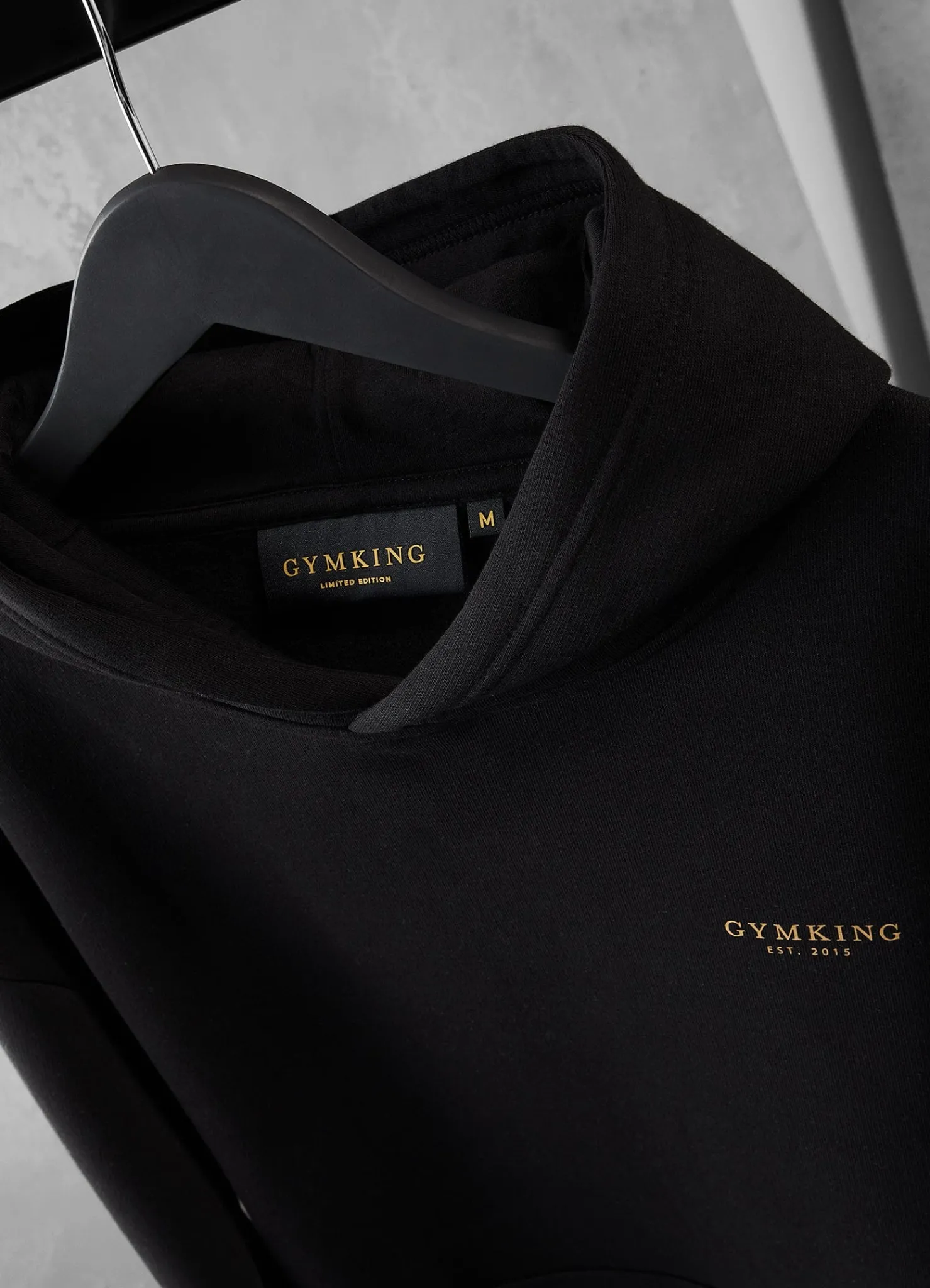 Sweatshirts & Hoodies<Gym King Limited Edition Established Hood Black/Gold