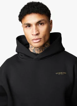 Sweatshirts & Hoodies<Gym King Limited Edition Established Hood Black/Gold