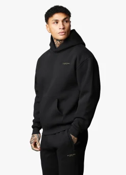 Sweatshirts & Hoodies<Gym King Limited Edition Established Hood Black/Gold