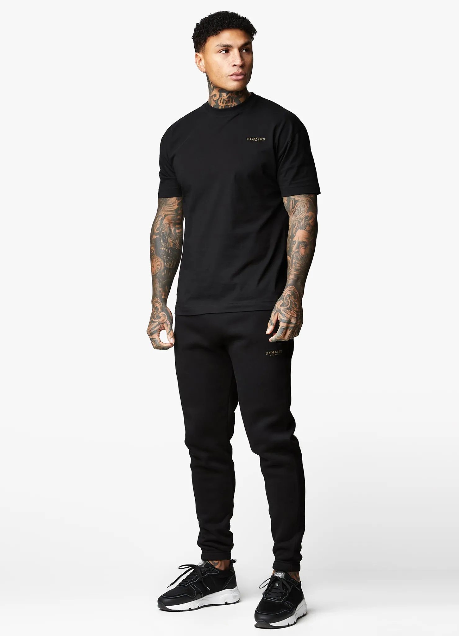 T-Shirts<Gym King Limited Edition Established Tee Black/Gold
