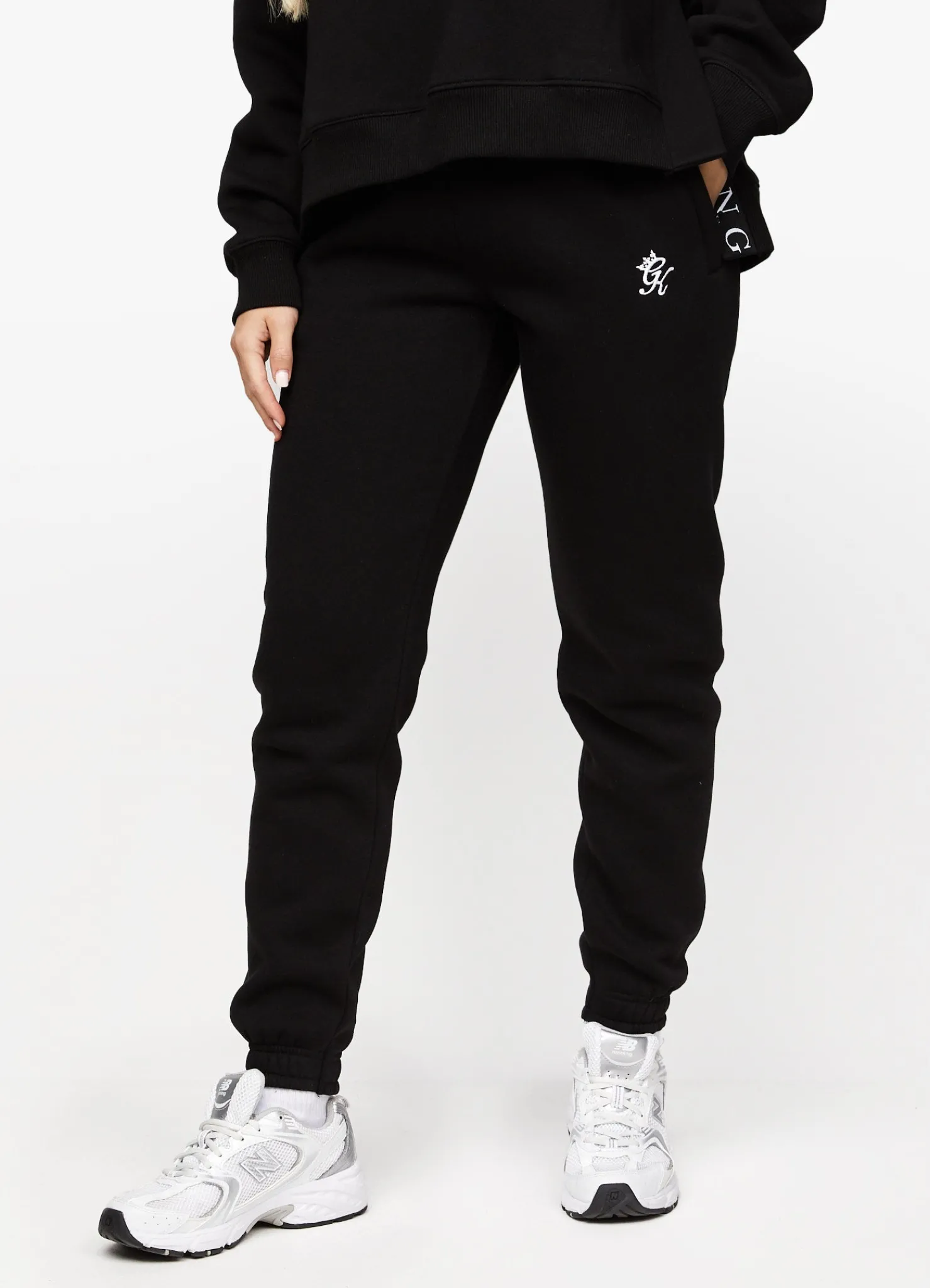 Tracksuits<Gym King Linear Arch Hood & Jogger Black