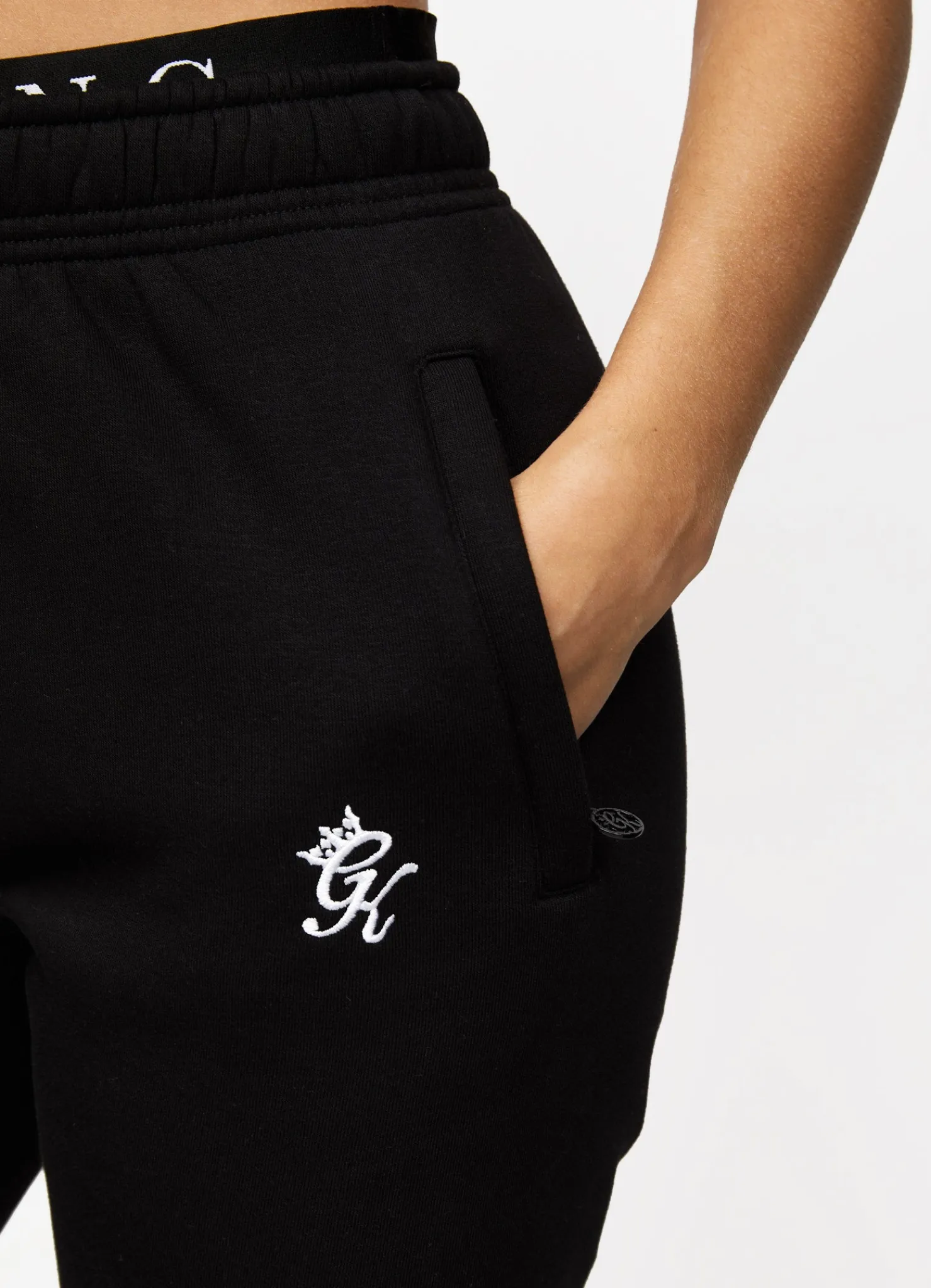 Tracksuits<Gym King Linear Arch Hood & Jogger Black
