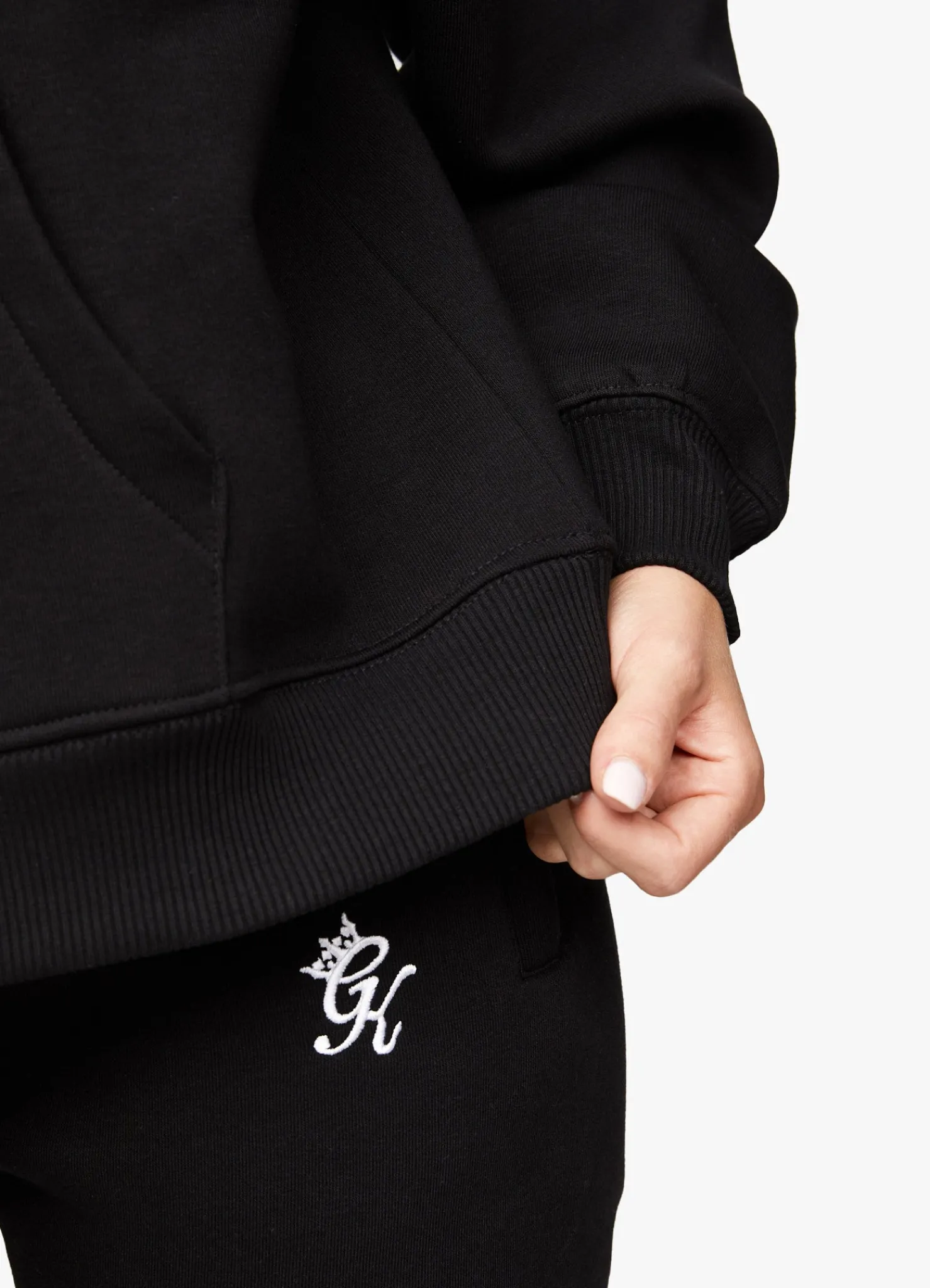 Tracksuits<Gym King Linear Arch Hood & Jogger Black