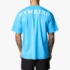 T-Shirts<Gym King Linear Arch Tee Malibu Blue