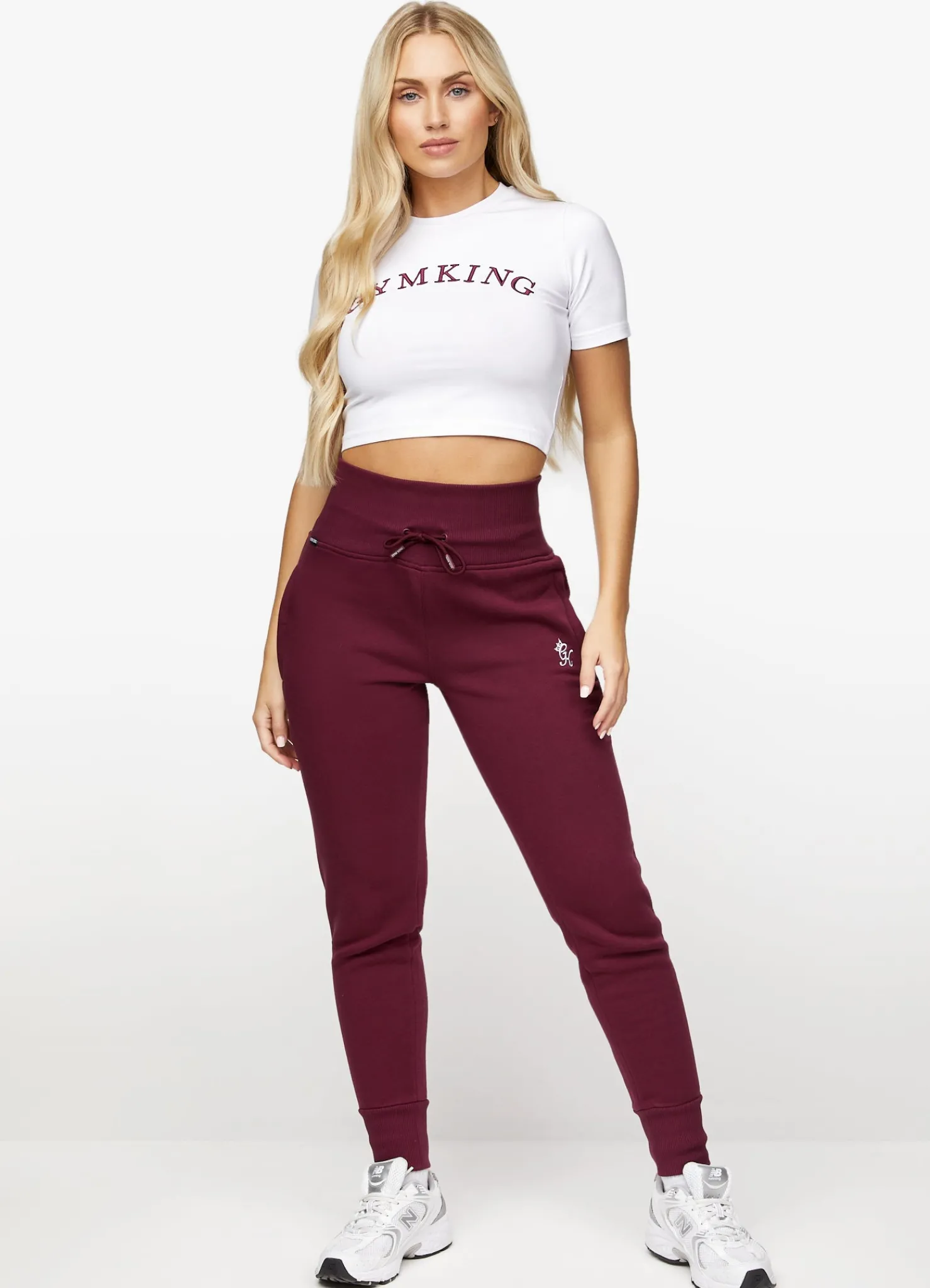 Tops & T-Shirts<Gym King Linear Crop Tee Red Wine