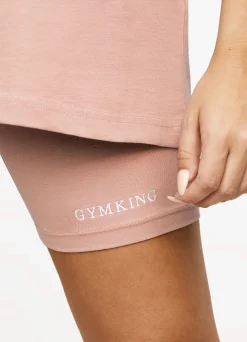 Shorts<Gym King Linear Cycle Short Coral Almond