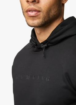 Tracksuits<Gym King Linear Print Hood Tracksuit Black