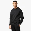 Sweatshirts & Hoodies<Gym King Linear Print Interlock Crew Black