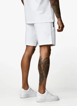 Shorts<Gym King Linear Print Interlock Short White